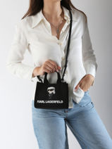 Cross Body Tas K Ikon Katoen Karl lagerfeld Zwart k ikon A3W50109-vue-porte